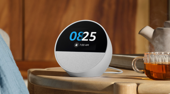 Echo Spot on night stand