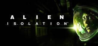 Alien Isolation poster showing the protagonist in a protective suit