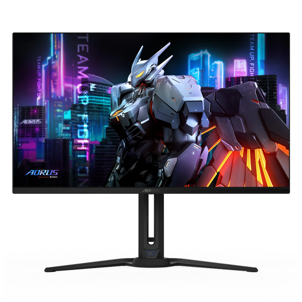 render of aorus fo32u2 monitor