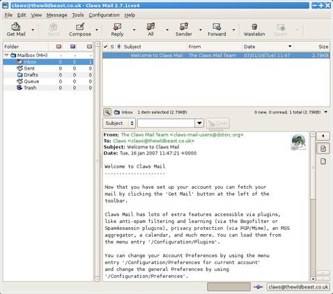 claws-mail-screenshot