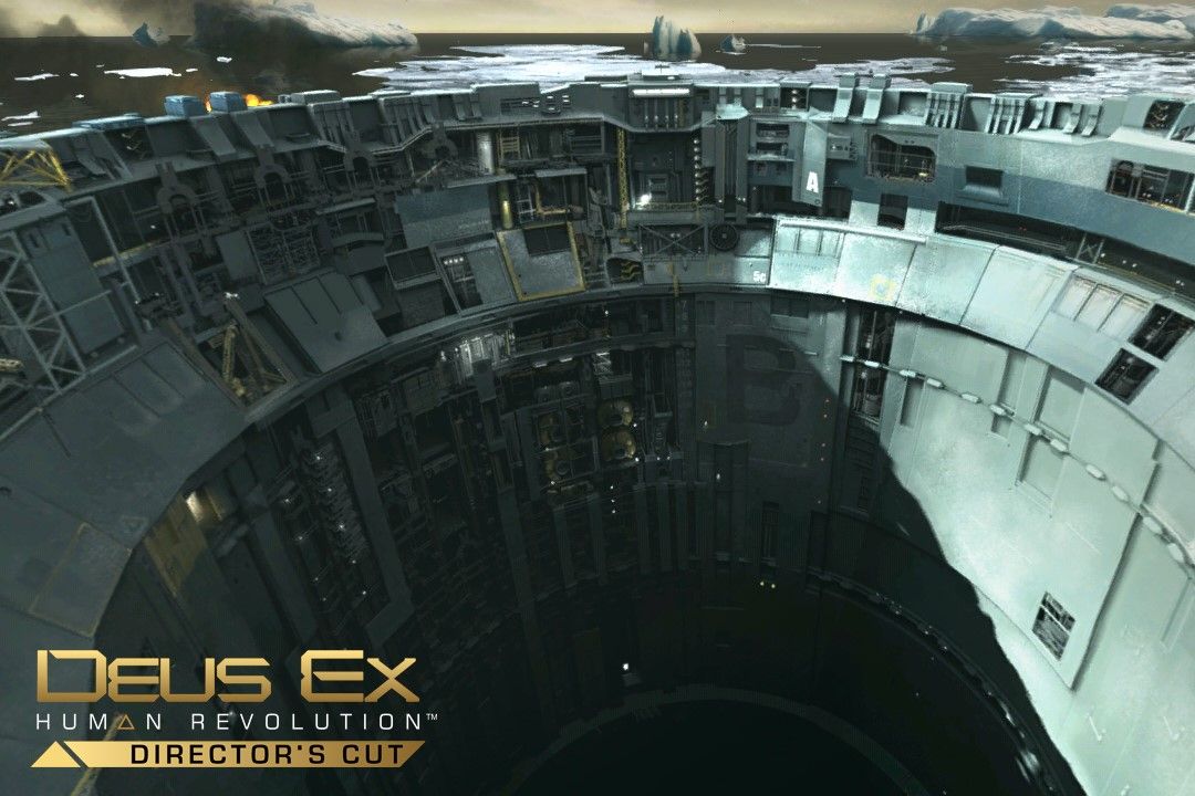 Screenshot from Deus Ex: Human Revolution showing a scientific installation