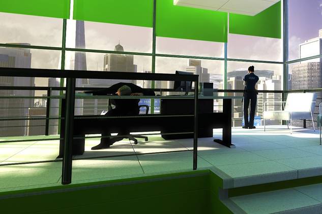 Screenshot of Mirror's Edge video game