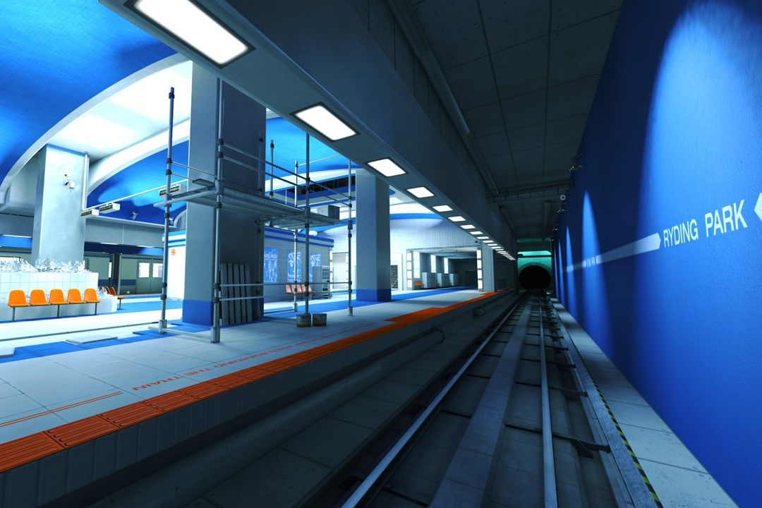 Screenshot of Mirror's Edge video game