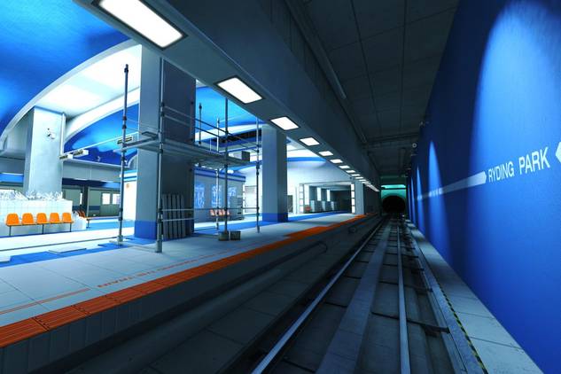 Screenshot of Mirror's Edge video game