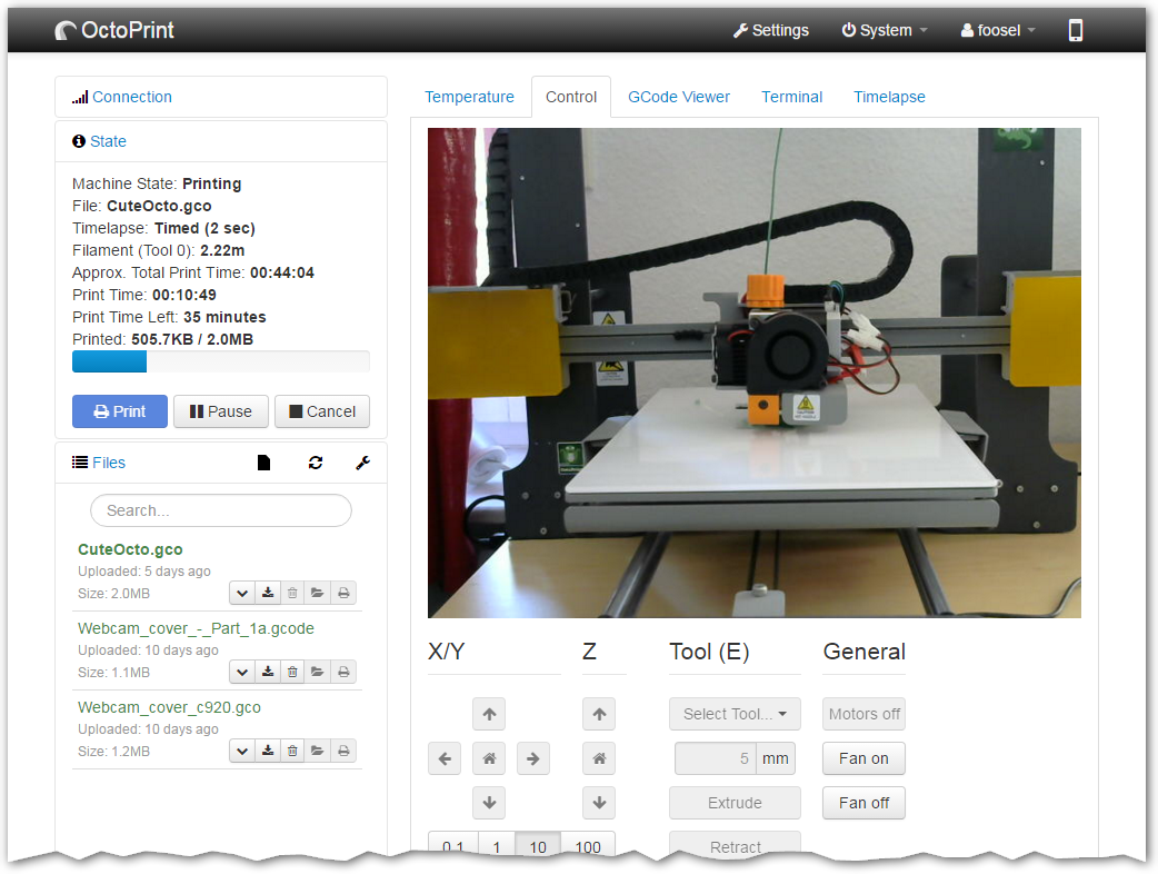 octoprint-control-tab