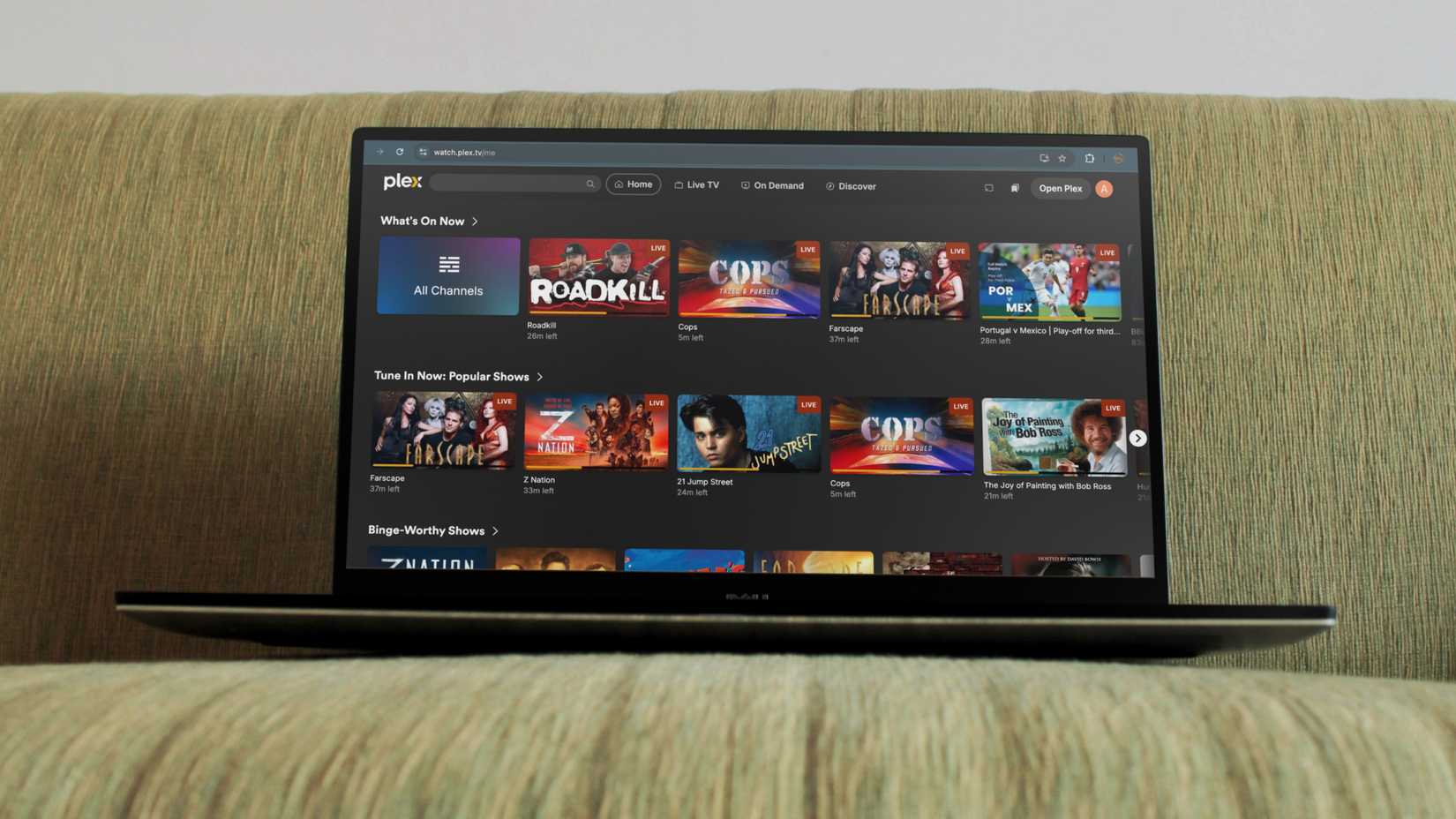 Plex on a Windows laptop
