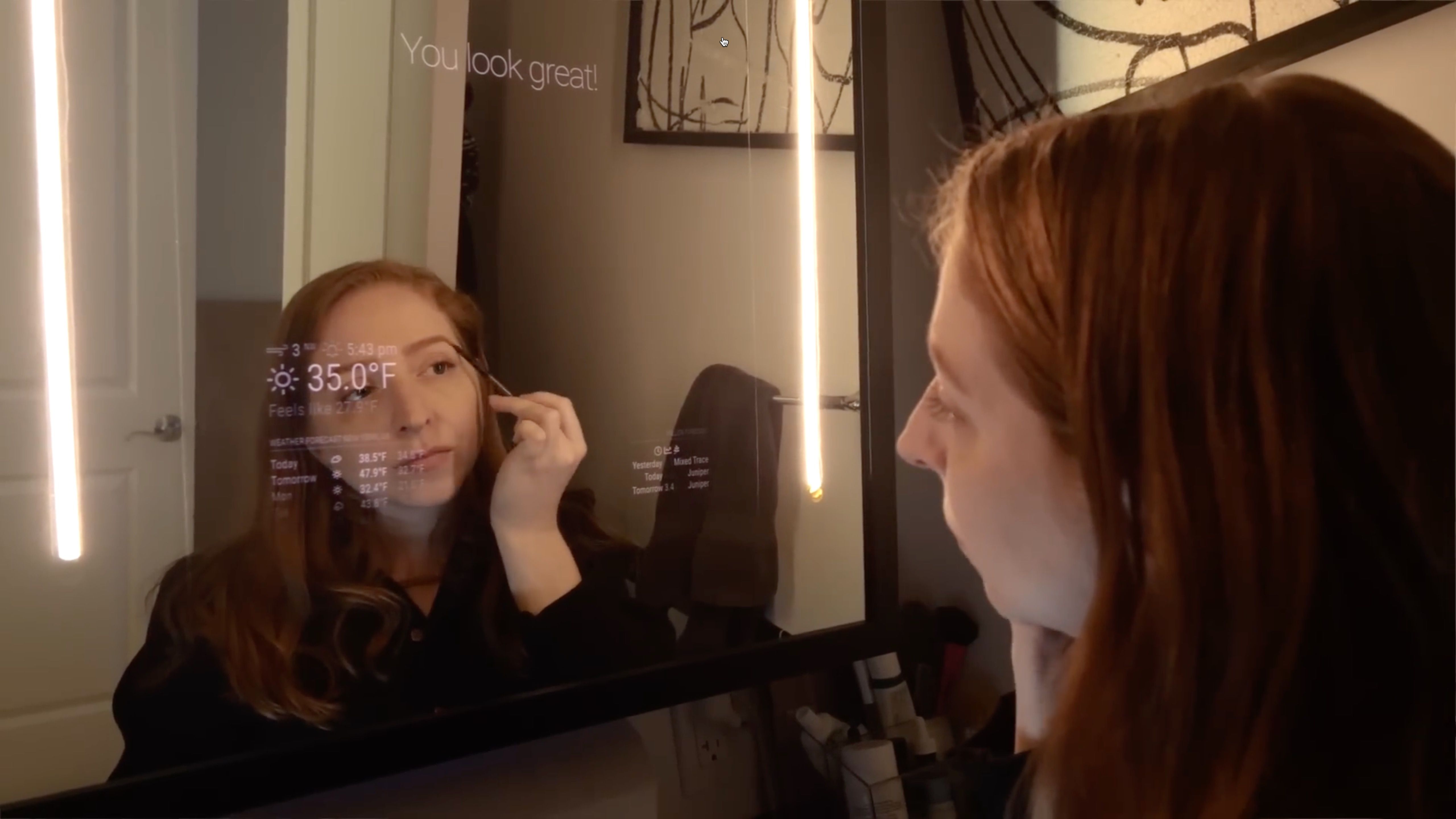 This Raspberry Pi-powered mirror feels like it comes straight out