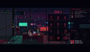 Screenshot of The Red Strings Club video game