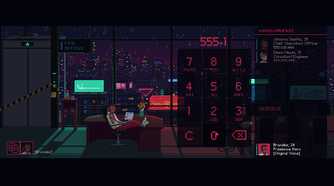 Screenshot of The Red Strings Club video game