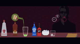 Screenshot of The Red Strings Club video game