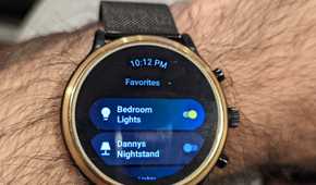 wear os smartwatch with the home assistant app on it