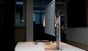 boox mira e ink monitor seen from the side to show how thin it is