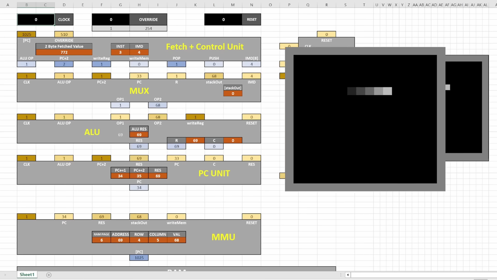 Someone constructed a CPU in Excel, and we're wondering if people ...