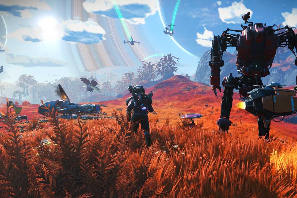 Screenshot from the video game No Man's Sky
