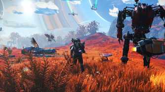 Screenshot from the video game No Man's Sky