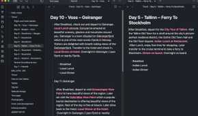 use Split view in Obsidian