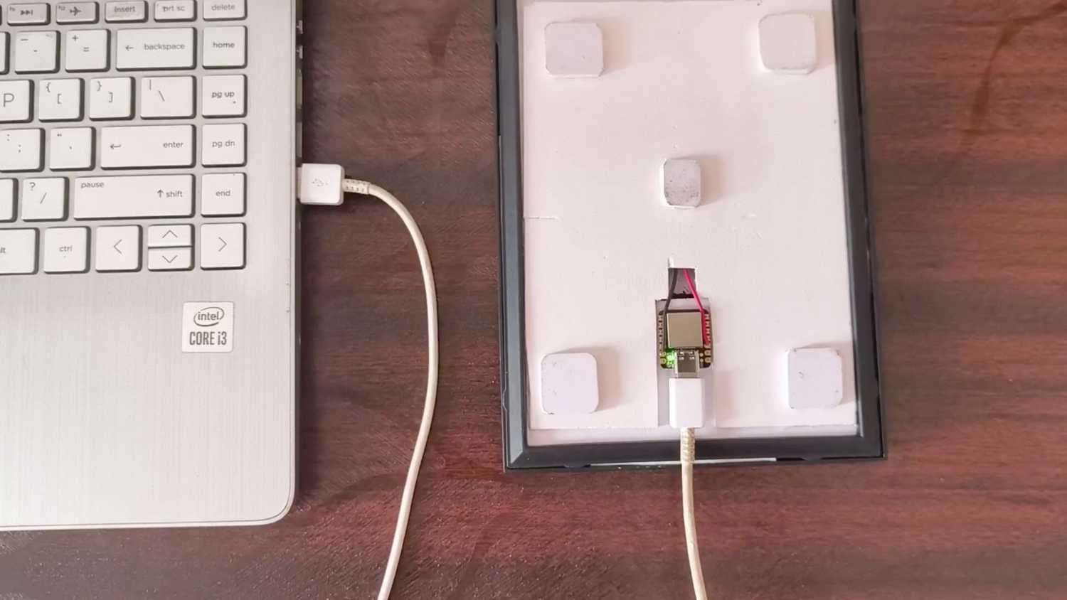 Save button connected to PC
