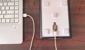 Save button connected to PC