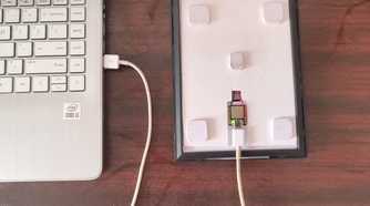 Save button connected to PC
