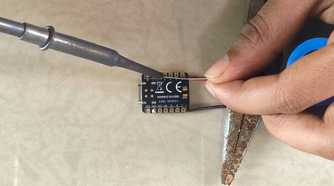 Soldering button wires to Arduino