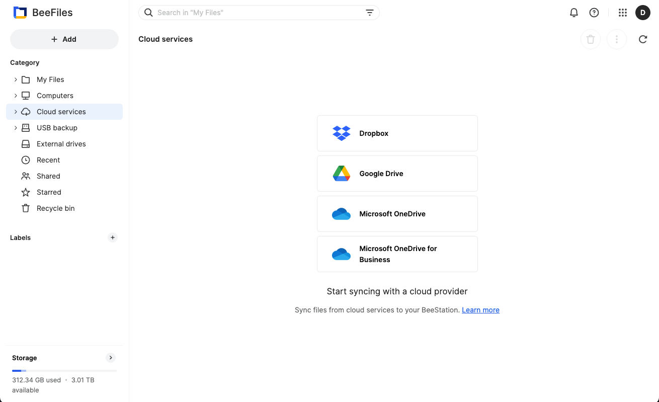 Synology Beestation Beefiles cloud access