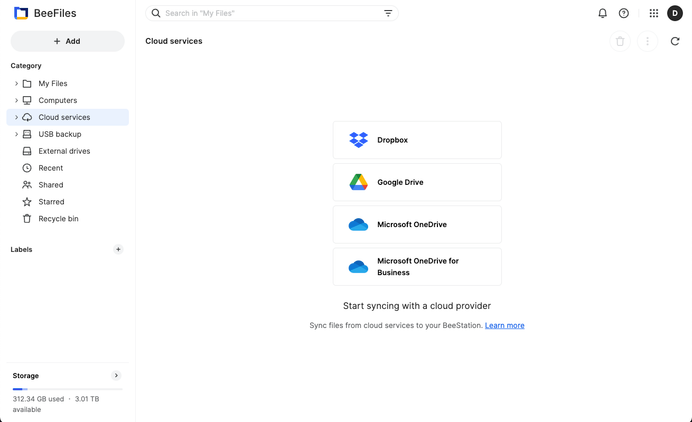 Synology Beestation Beefiles cloud access