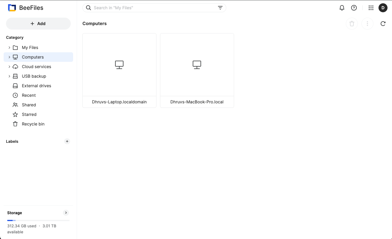 Synology Beestation Beefiles computer backups