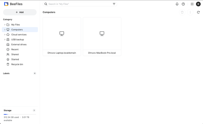 Synology Beestation Beefiles computer backups