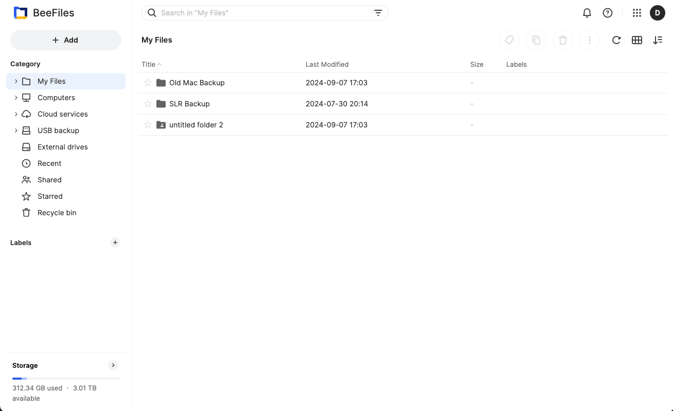Synology Beestation Beefiles files access