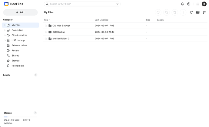 Synology Beestation Beefiles files access