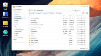 Synology DiskStation Manager file manager