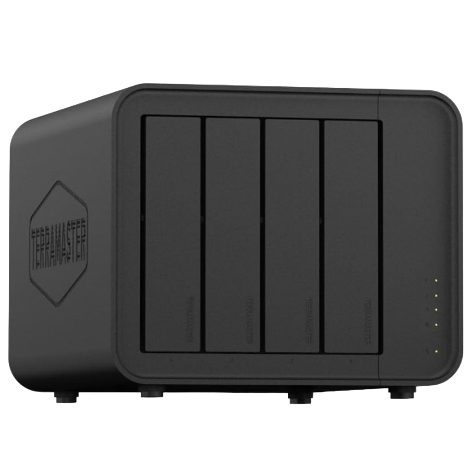A transparent render of the TerraMaster F4-424 Max