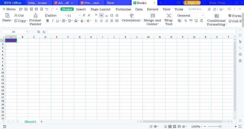 WPS Office Spreadsheets Example