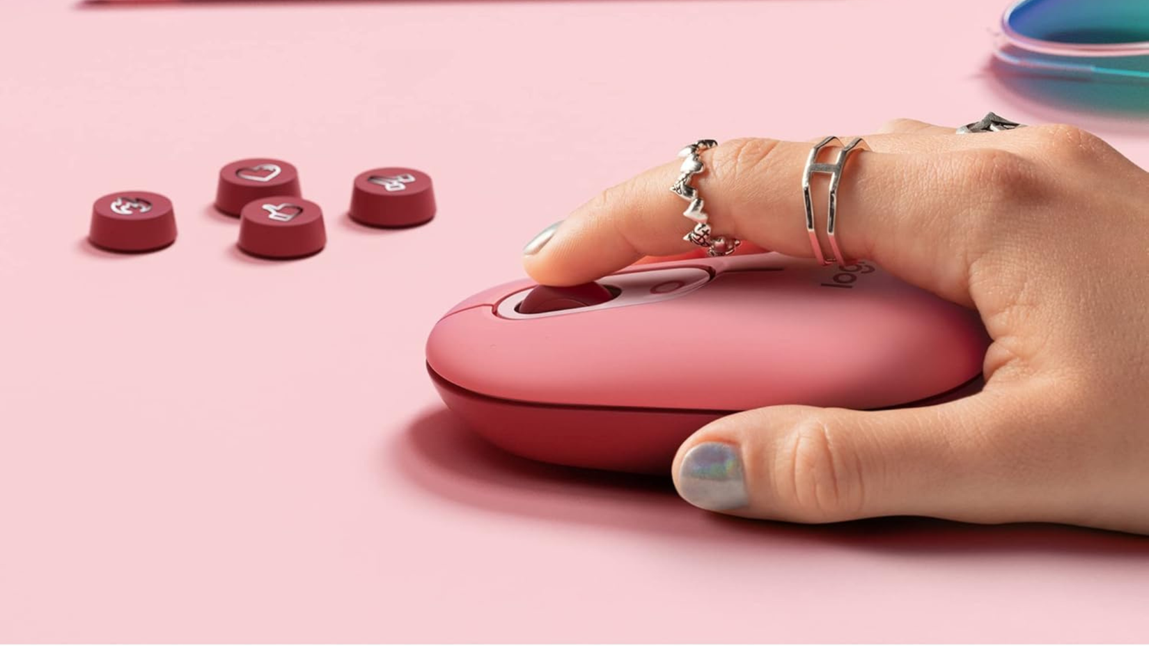 Take 63% off this comfortable Logitech mouse with a pop of color as it ...