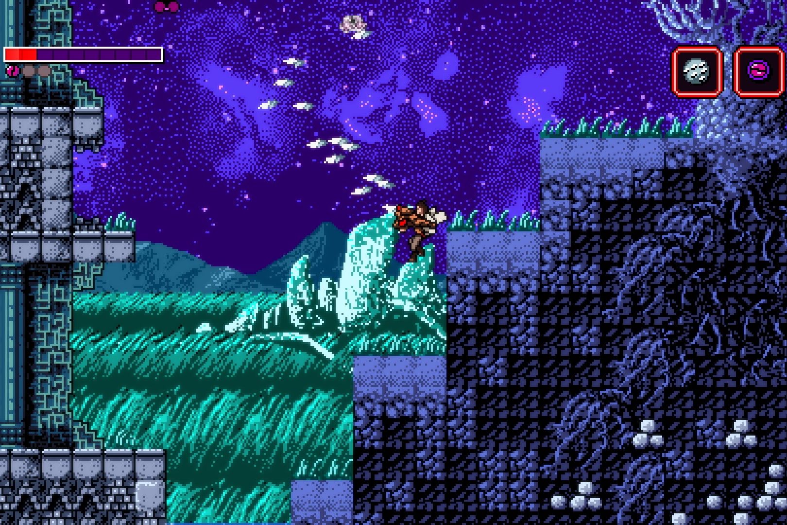 Screenshot from the game Axiom Verge