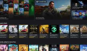 Screenshot of Xbox app showing various games