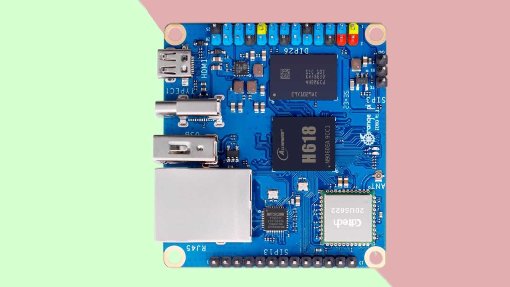 A render of the Orange Pi Zero 3
