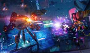 Screenshot from the game Ratchet & Clank Rift Apart