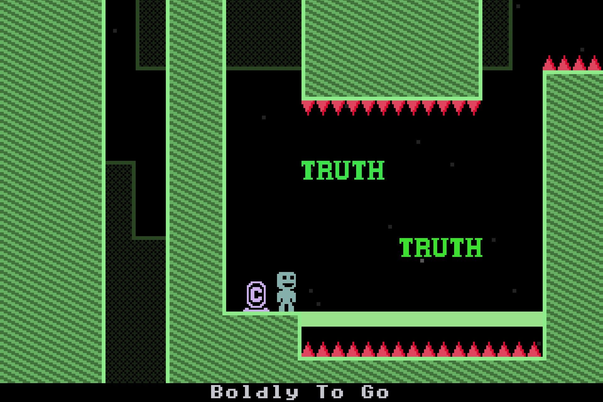 Screenshot from the game VVVVVV