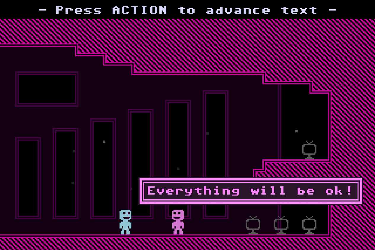 Screenshot from the game VVVVVV