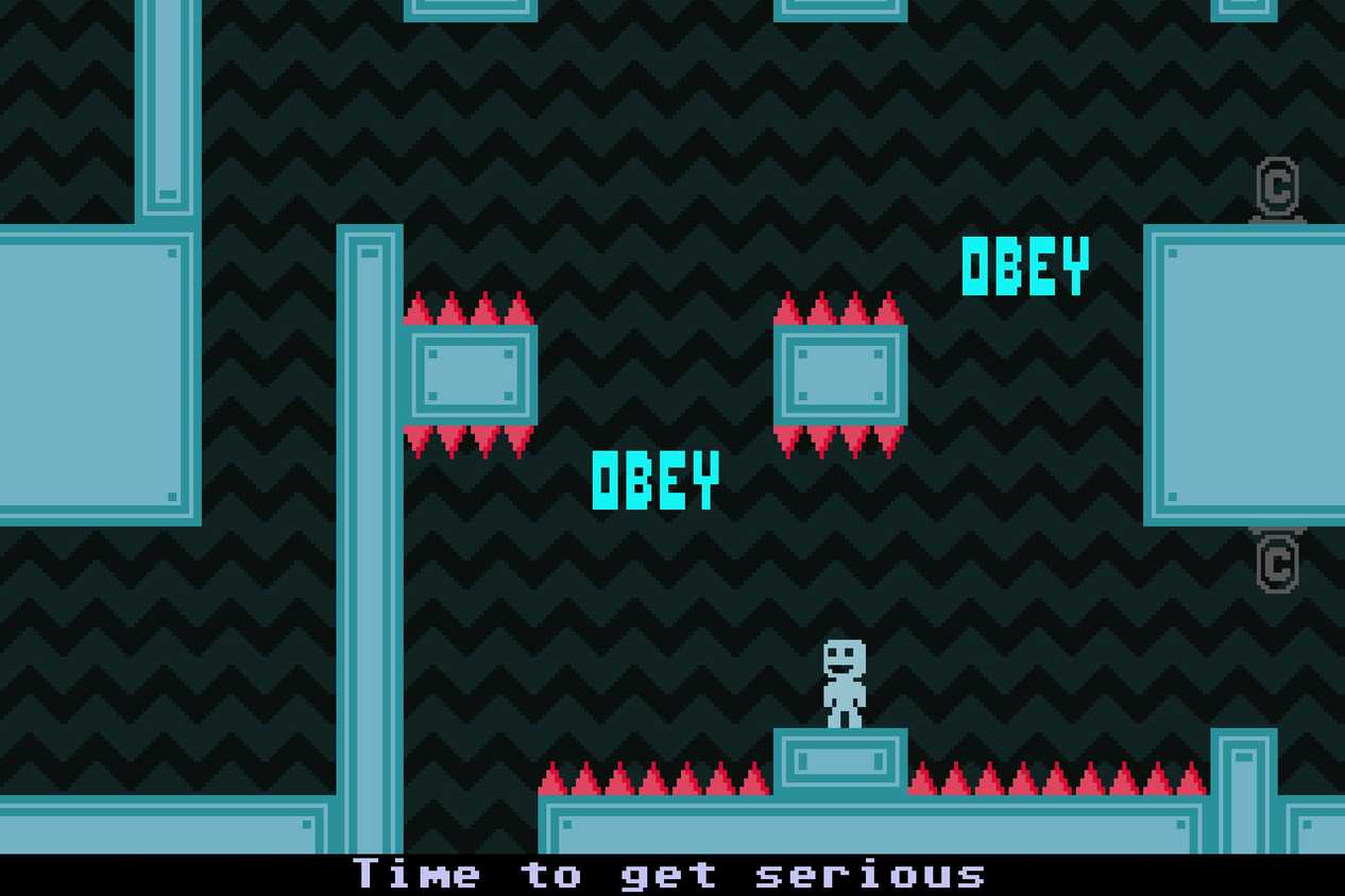 Screenshot from the game VVVVVV
