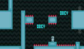 Screenshot from the game VVVVVV