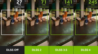 DLSS 2 vs DLSS 3 vs DLSS 4 comparison