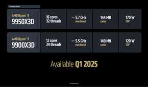 AMD Ryzen 9 9900X3D processors