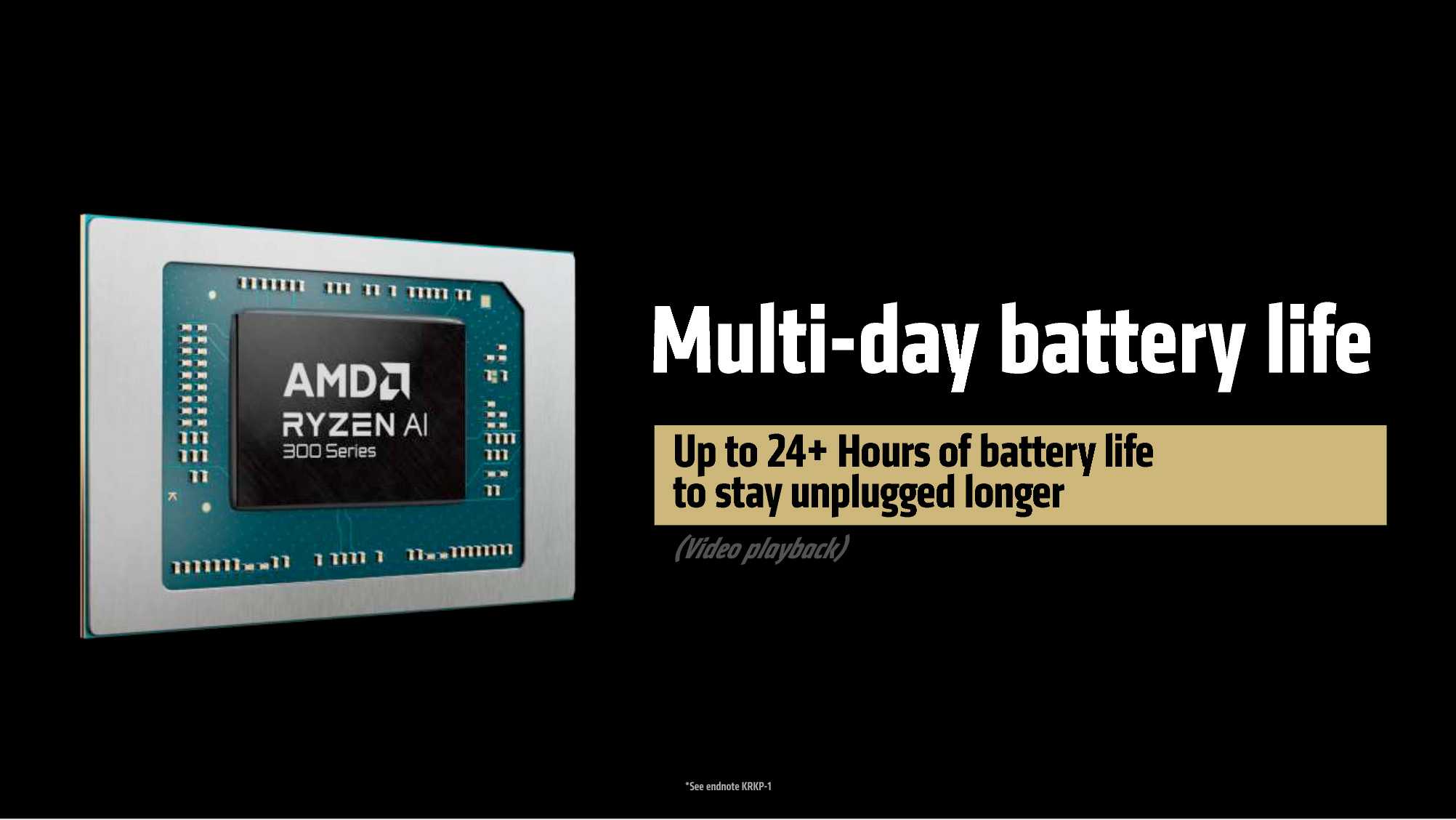AMD Ryzen AI series battery life