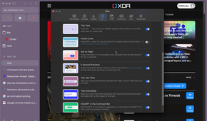 Arc browser max ai features open in settings menu