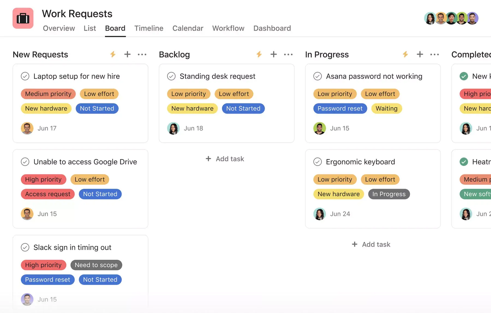 asana kanban