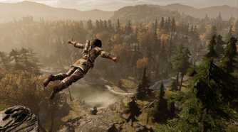 Young Connor doing a leap of faith