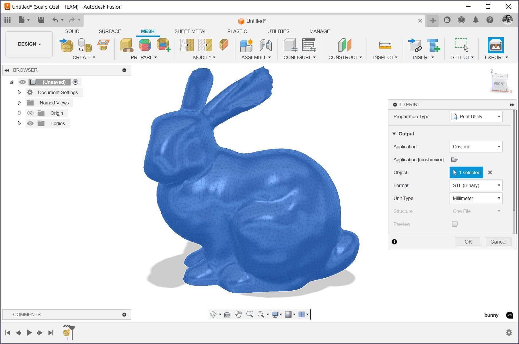AutoDesk Fusion Meshmixer 1
