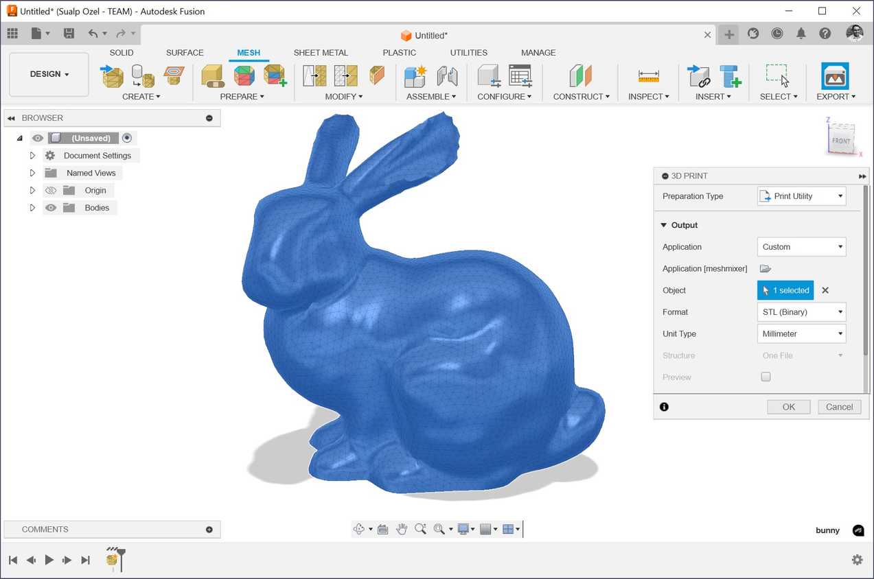 AutoDesk Fusion Meshmixer 1